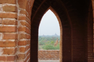 Bagan Temple Rooftop 1 view